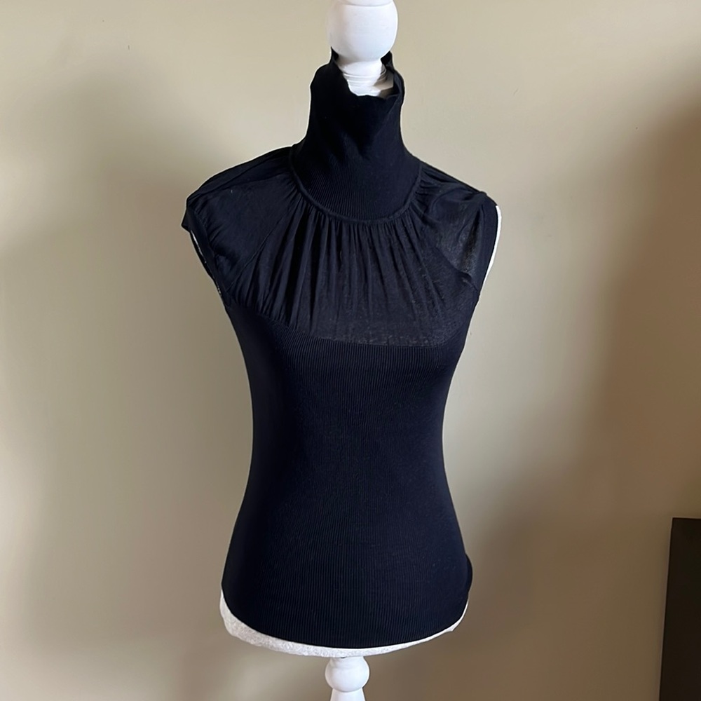 WHBM Black Sleeveless Top